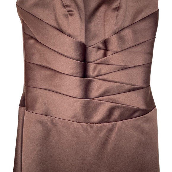 ALFRED ANGELO Espresso Satin Formal Dress - Picture 6 of 14